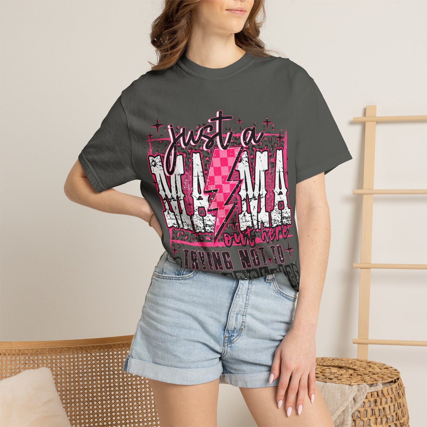 Just a Mama Trying Not to Raise Assholes T-Shirt