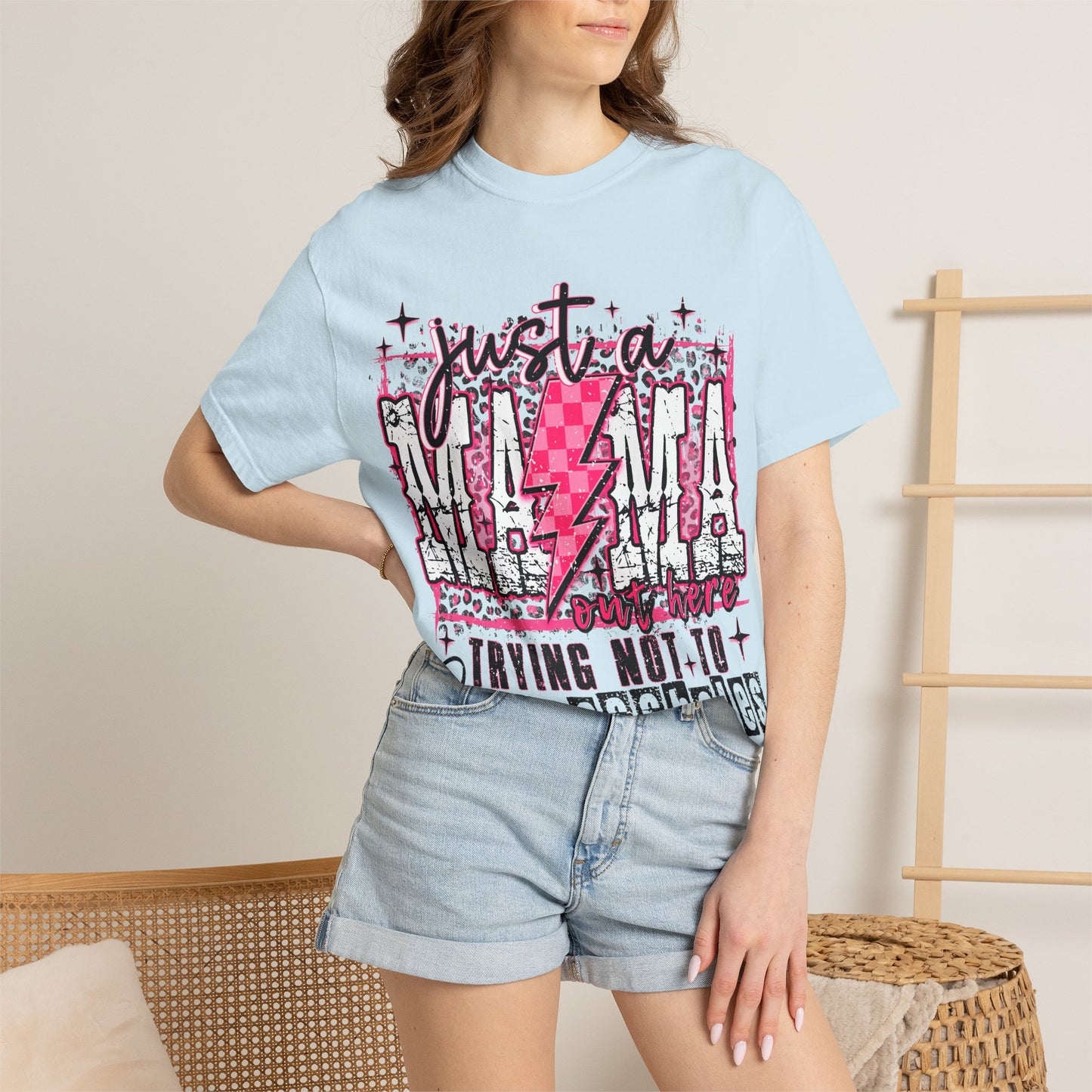 Just a Mama Trying Not to Raise Assholes T-Shirt