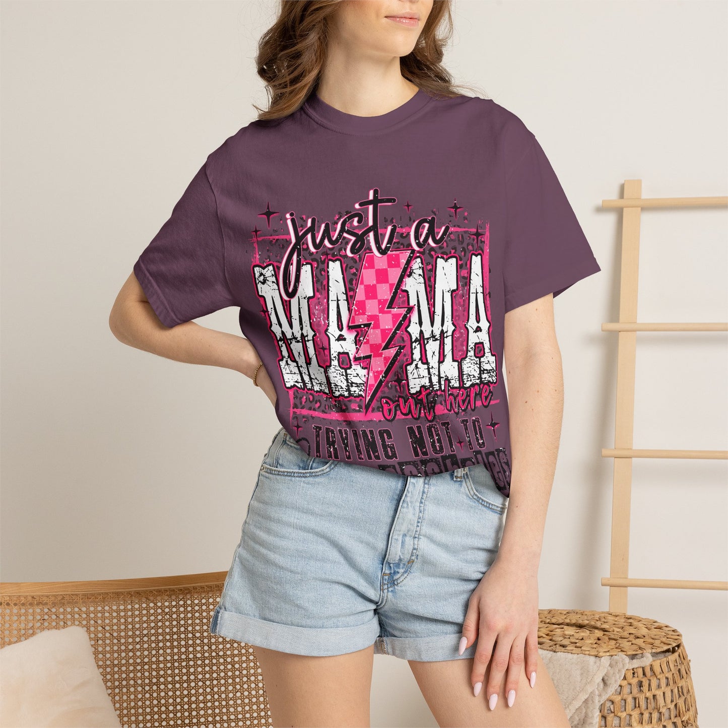 Just a Mama Trying Not to Raise Assholes T-Shirt