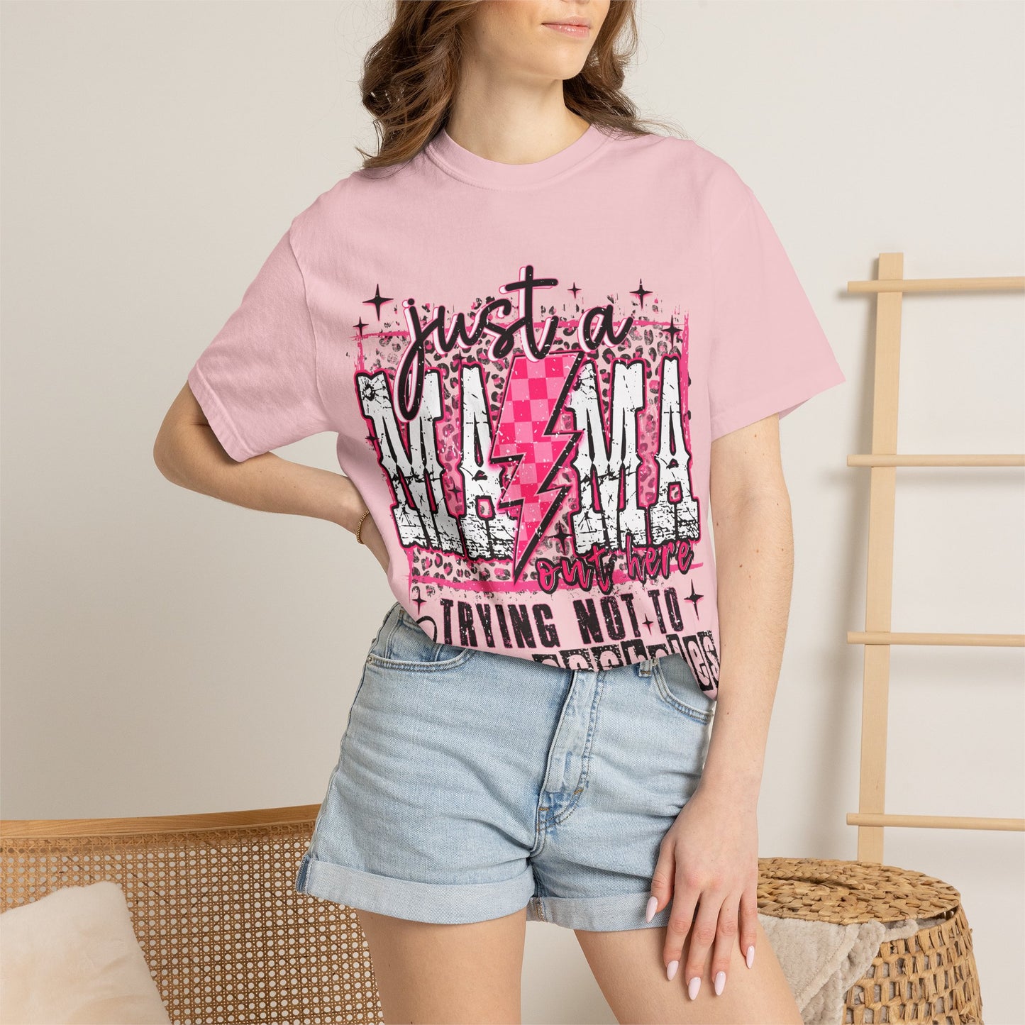 Just a Mama Trying Not to Raise Assholes T-Shirt