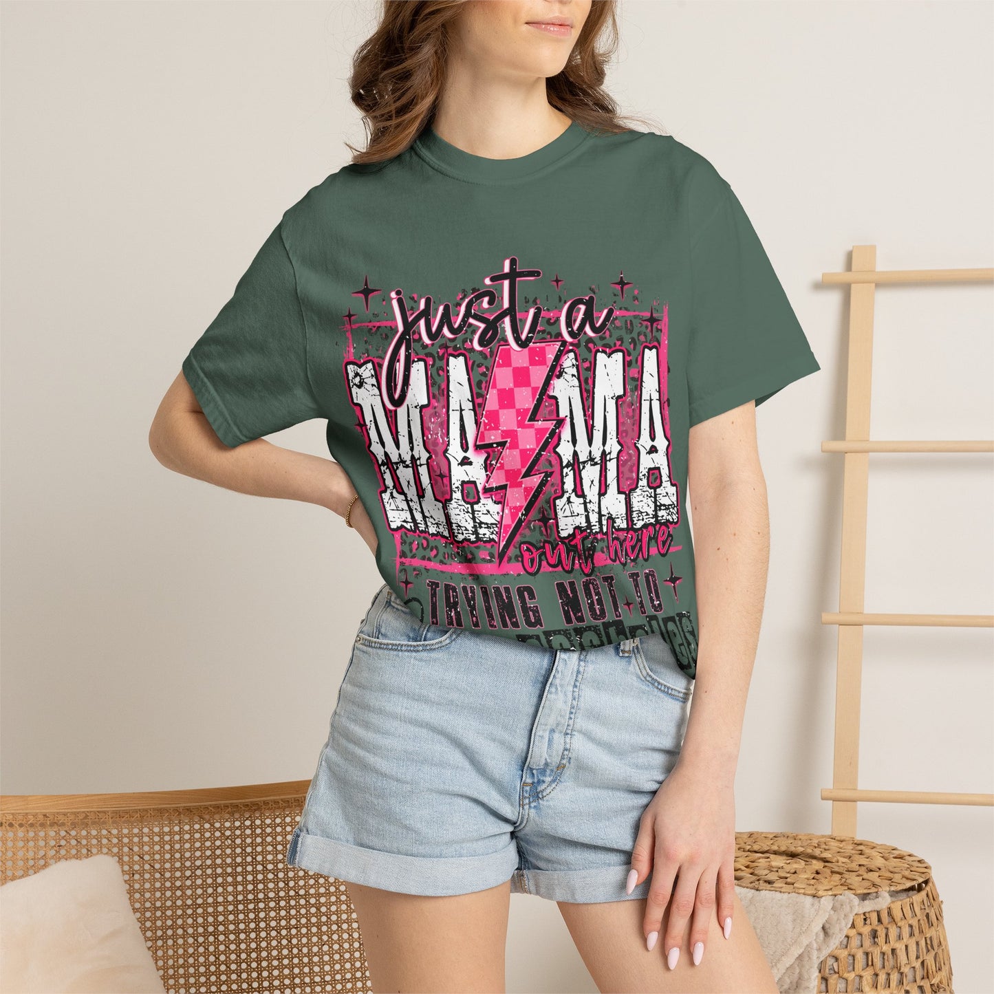 Just a Mama Trying Not to Raise Assholes T-Shirt