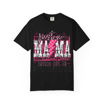 Just a Mama Trying Not to Raise Assholes T-Shirt