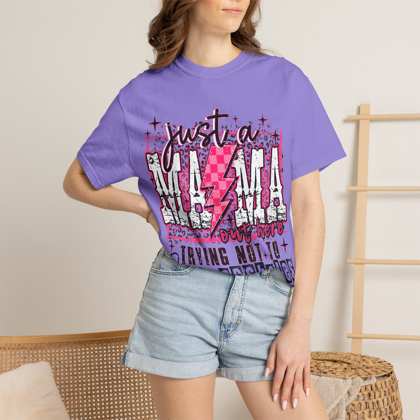 Just a Mama Trying Not to Raise Assholes T-Shirt