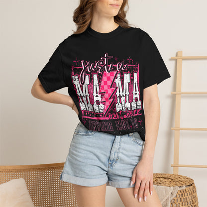 Just a Mama Trying Not to Raise Assholes T-Shirt