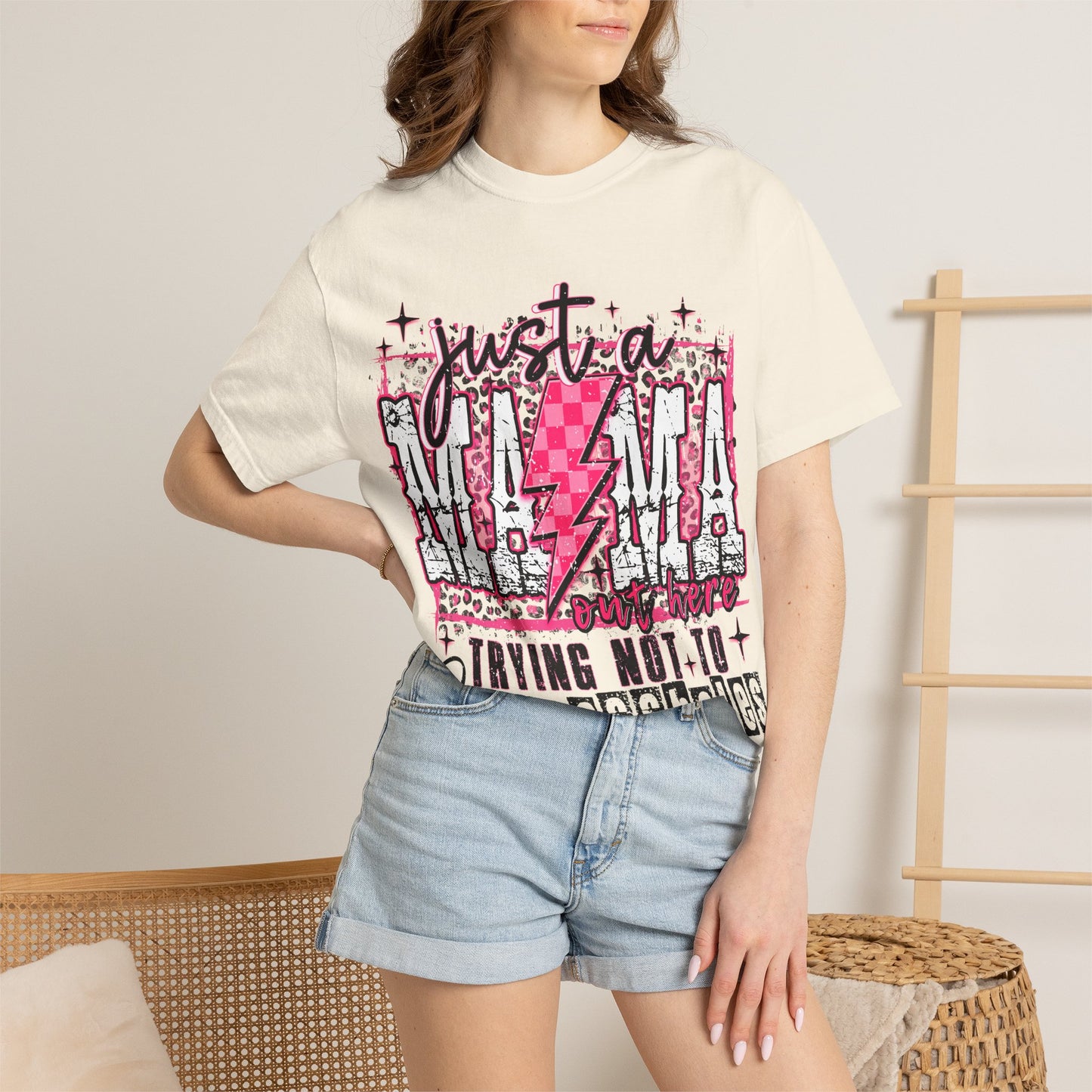 Just a Mama Trying Not to Raise Assholes T-Shirt