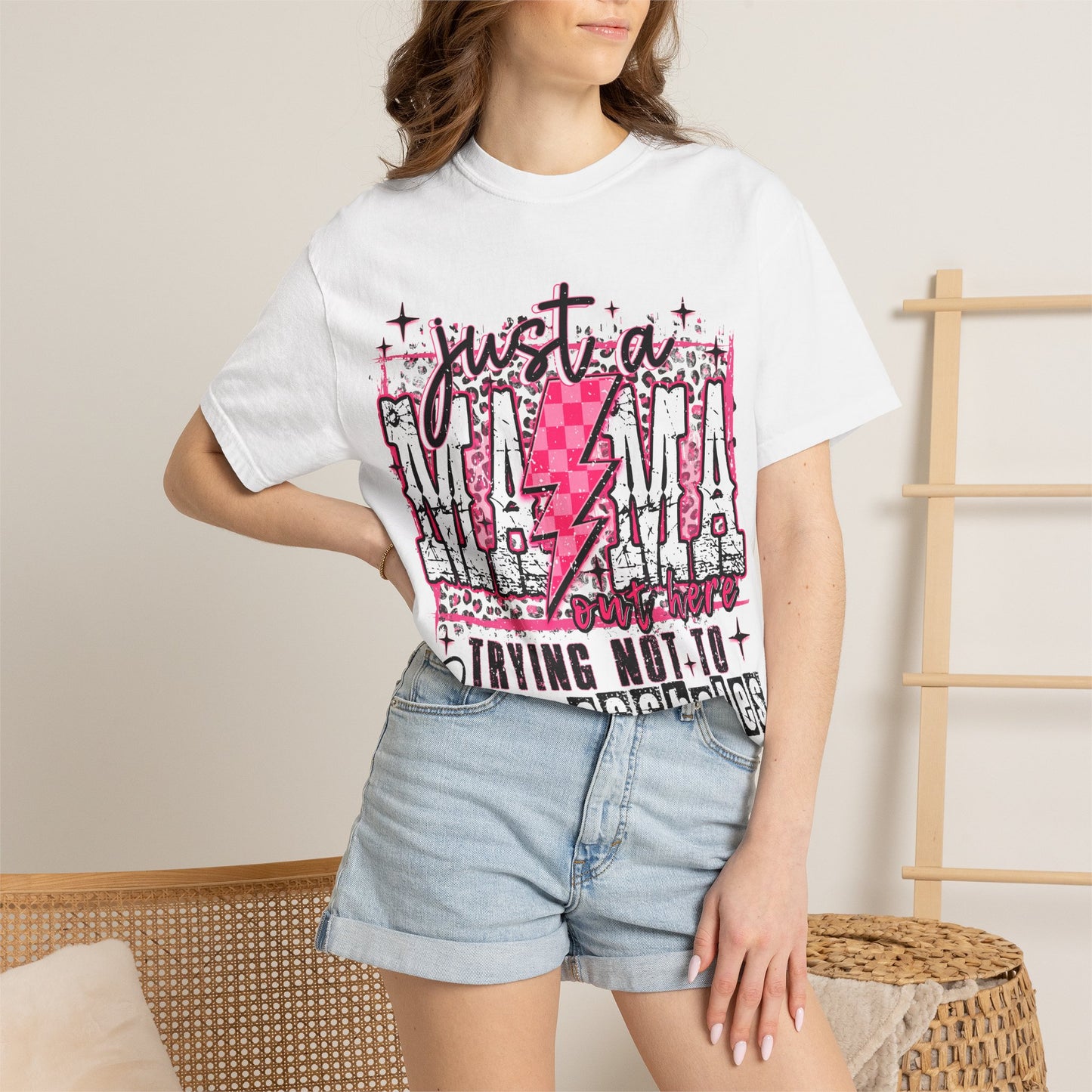 Just a Mama Trying Not to Raise Assholes T-Shirt