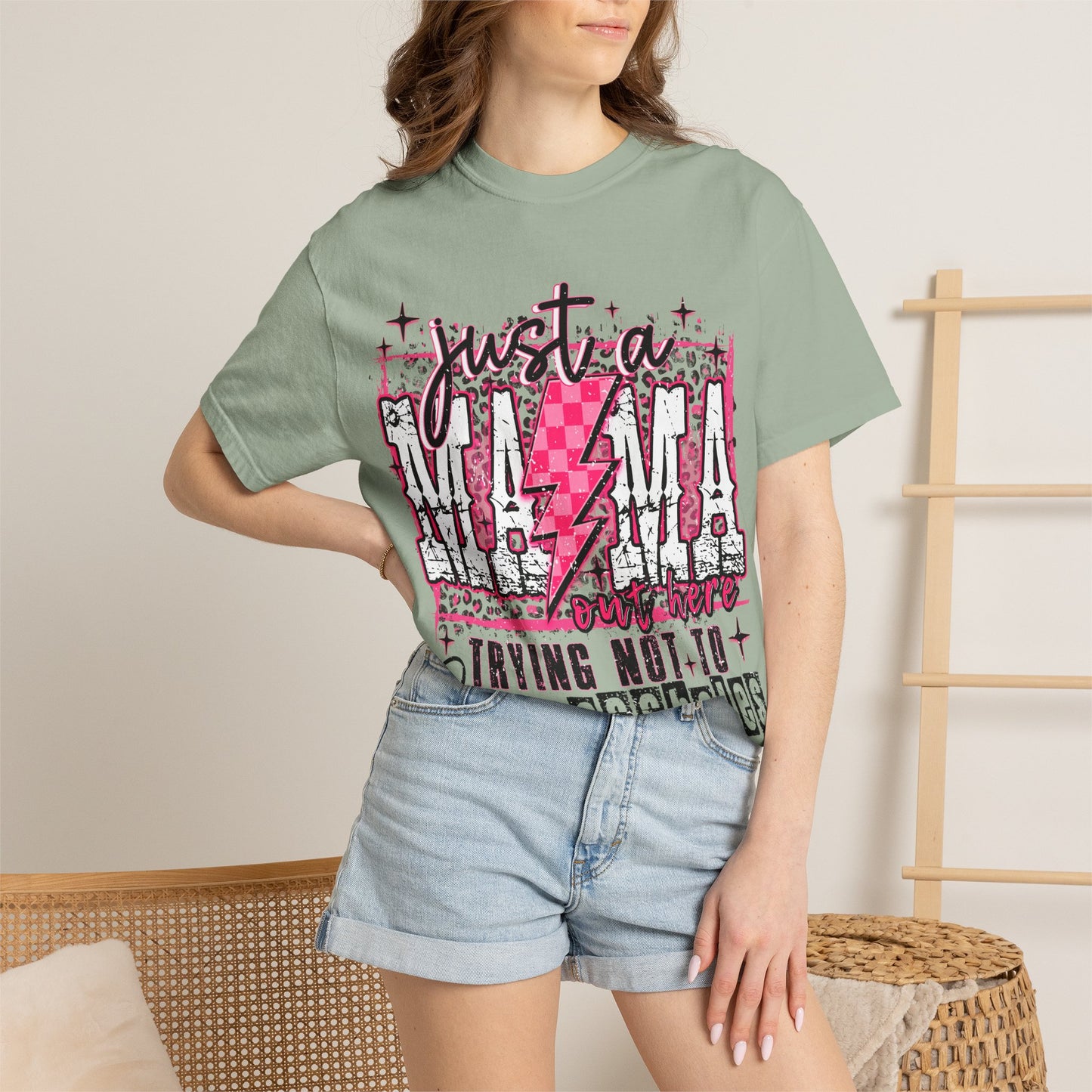 Just a Mama Trying Not to Raise Assholes T-Shirt