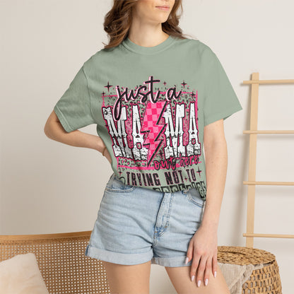 Just a Mama Trying Not to Raise Assholes T-Shirt