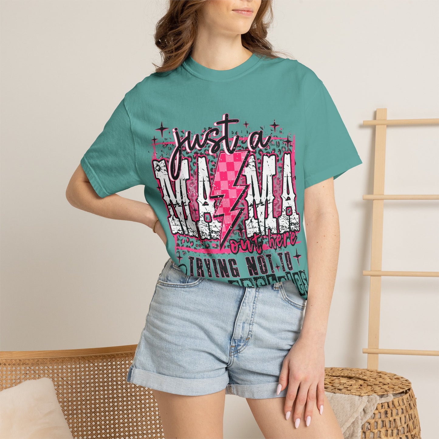 Just a Mama Trying Not to Raise Assholes T-Shirt