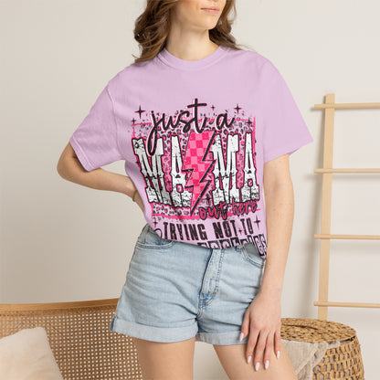 Just a Mama Trying Not to Raise Assholes T-Shirt